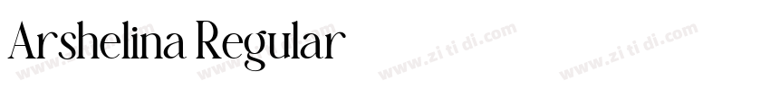 Arshelina Regular字体转换